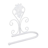 Paper Towel Holder Wall mounted Tissue Rack for Kitchen Bathroom (White)