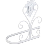 Paper Towel Holder Wall mounted Tissue Rack for Kitchen Bathroom (White)