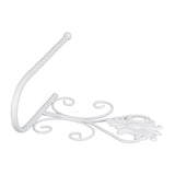 Paper Towel Holder Wall mounted Tissue Rack for Kitchen Bathroom (White)