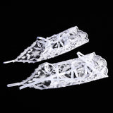 Vintage Syle Ivory Lace Flower Bride Bridal Rhinestone Sexy Fingerless Gloves Wedding Ivory In Australia - Darrahopens