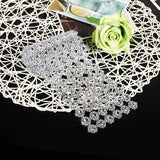 1 Yard Long Flower Shape Diamond Mesh Warp Sparkling Artificial Crystal Rhinestone Ribbon Decor In Australia - Darrahopens