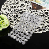 1 Yard Long Flower Shape Diamond Mesh Warp Sparkling Artificial Crystal Rhinestone Ribbon Decor