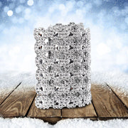 1 Yard Long Flower Shape Diamond Mesh Warp Sparkling Artificial Crystal Rhinestone Ribbon Decor