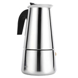 Stainless Steel Percolator Moka Pot Coffee Maker Stove Home Office Use (300ml)