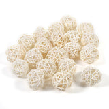20Pcs Decorative Rattan Balls Ornaments Wedding Christmas Birthday Party Decorations (White) In Australia - Darrahopens