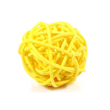 20Pcs Decorative Rattan Balls Ornaments Wedding Christmas Birthday Party Decorations (Yellow) In Australia - Darrahopens