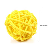 20Pcs Decorative Rattan Balls Ornaments Wedding Christmas Birthday Party Decorations (Yellow) In Australia - Darrahopens
