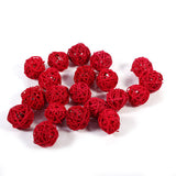 20Pcs Decorative Rattan Balls Ornaments Wedding Christmas Birthday Party Decorations (Red) In Australia - Darrahopens