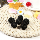 20Pcs Decorative Rattan Balls Ornaments Wedding Christmas Birthday Party Decorations (Black) In Australia - Darrahopens