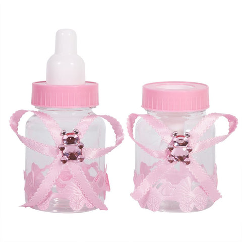 50Pcs Candy Chocolate Bottles Box For Baby Shower Party Favors Gifts Decorations (Pink) In Australia - Darrahopens