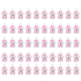 50Pcs Candy Chocolate Bottles Box For Baby Shower Party Favors Gifts Decorations (Pink)