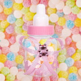 50Pcs Candy Chocolate Bottles Box For Baby Shower Party Favors Gifts Decorations (Pink)