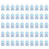 50Pcs Candy Chocolate Bottles Box For Baby Shower Party Favors Gifts Decorations (Blue)