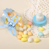 50Pcs Candy Chocolate Bottles Box For Baby Shower Party Favors Gifts Decorations (Blue)