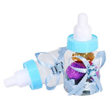 50Pcs Candy Chocolate Bottles Box For Baby Shower Party Favors Gifts Decorations (Blue)