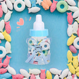 50Pcs Candy Chocolate Bottles Box For Baby Shower Party Favors Gifts Decorations (Blue)