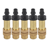 5pcs Adjustable Brass Misting Spray Nozzle Atomizing Sprinkler For Garden Watering Irrigation In Australia - Darrahopens