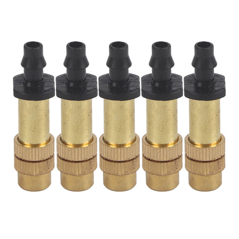5pcs Adjustable Brass Misting Spray Nozzle Atomizing Sprinkler For Garden Watering Irrigation In Australia - Darrahopens