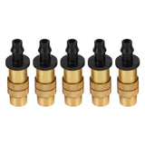 5pcs Adjustable Brass Misting Spray Nozzle Atomizing Sprinkler For Garden Watering Irrigation