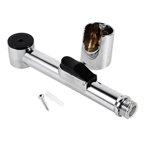Home Bathroom Handheld Portable Chrome Plated ABS Shattaf Toilet Bidet Shower Spray In Australia - Darrahopens