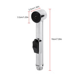 Home Bathroom Handheld Portable Chrome Plated ABS Shattaf Toilet Bidet Shower Spray