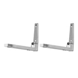 2x Kitchen Stainless Steel Microwave Oven Bracket Sturdy Foldable Stretch Wall Mount Rack Shelf In Australia - Darrahopens