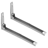 2x Kitchen Stainless Steel Microwave Oven Bracket Sturdy Foldable Stretch Wall Mount Rack Shelf In Australia - Darrahopens