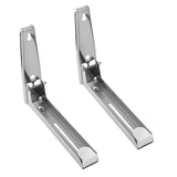 2x Kitchen Stainless Steel Microwave Oven Bracket Sturdy Foldable Stretch Wall Mount Rack Shelf