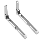2x Kitchen Stainless Steel Microwave Oven Bracket Sturdy Foldable Stretch Wall Mount Rack Shelf