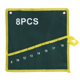 1Pc Durable Canvas Spanner Wrench Tool Roll Up Storage Bag Green 8 Pockets In Australia - Darrahopens