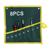 1Pc Durable Canvas Spanner Wrench Tool Roll Up Storage Bag Green 8 Pockets In Australia - Darrahopens