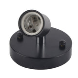 E27 Modern Vintage Ceiling Light Wall Mounted Lamp Bulb Holder Socket 180° Rotating Black