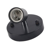 E27 Modern Vintage Ceiling Light Wall Mounted Lamp Bulb Holder Socket 180° Rotating Black