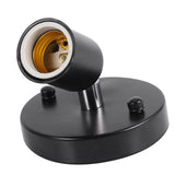 E27 Modern Vintage Ceiling Light Wall Mounted Lamp Bulb Holder Socket 180° Rotating Black
