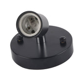 E27 Modern Vintage Ceiling Light Wall Mounted Lamp Bulb Holder Socket 180° Rotating Black