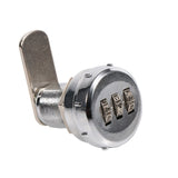 3 Digit Code Combination Cam Cabinet Silver Stainless Steel Convenient Password Security Coded Lock #2