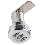 3 Digit Code Combination Cam Cabinet Silver Stainless Steel Convenient Password Security Coded Lock #3