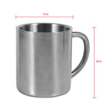 Portable Student Stainless Steel Double Wall Mug Travel Camping Coffee Tea Milk Cup Durable