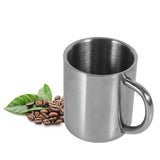 Portable Student Stainless Steel Double Wall Mug Travel Camping Coffee Tea Milk Cup Durable
