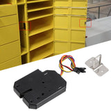 DC 12V 2A Electromagnetic Electric Control Cabinet Drawer Lockers Lock Steel Black