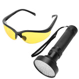 UV Flashlight Pet Stain Urine Detector Bright 100 LEDs Blacklight Torch with UV Sunglasses for In Australia - Darrahopens