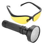 UV Flashlight Pet Stain Urine Detector Bright 100 LEDs Blacklight Torch with UV Sunglasses for In Australia - Darrahopens