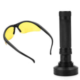 UV Flashlight Pet Stain Urine Detector Bright 100 LEDs Blacklight Torch with UV Sunglasses for