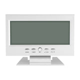LCD Digital Sound Sensor Table Desk Alarm Clock with Calendar and Temp Display Silver In Australia - Darrahopens
