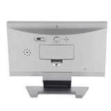 LCD Digital Sound Sensor Table Desk Alarm Clock with Calendar and Temp Display Silver In Australia - Darrahopens