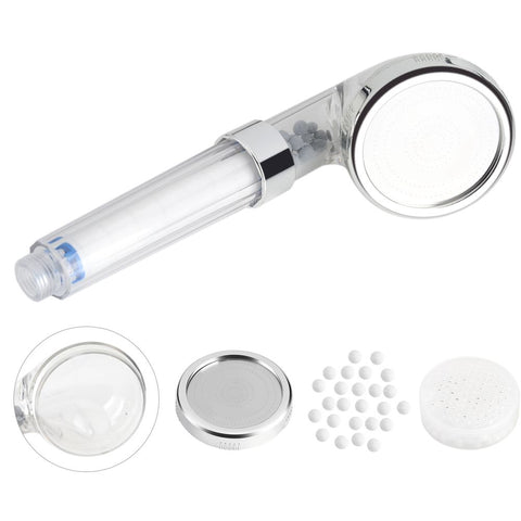 Negative Ions Bathroom Handheld Water Saving Shower Head Set with 3 Filters In Australia - Darrahopens