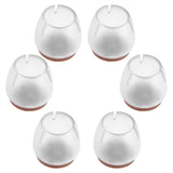 16Pcs Transparent PVC Table Chair Furniture Leg Non Slip Foot Cap Cups Cover Floor Protector M In Australia - Darrahopens