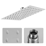 1Pc Modern Square Stainless Steel Rainfall Rain Shower Head Bathroom Top Sprayer