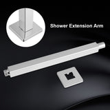 30cm Chrome Square Ceiling Shower Extension Arm Wall Mounted for Bathroom Showering Head