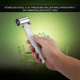 40mm Stainless Steel Flat Pressure Roller Wallpaper Apply DIY Hand Roller Plate Tool In Australia - Darrahopens